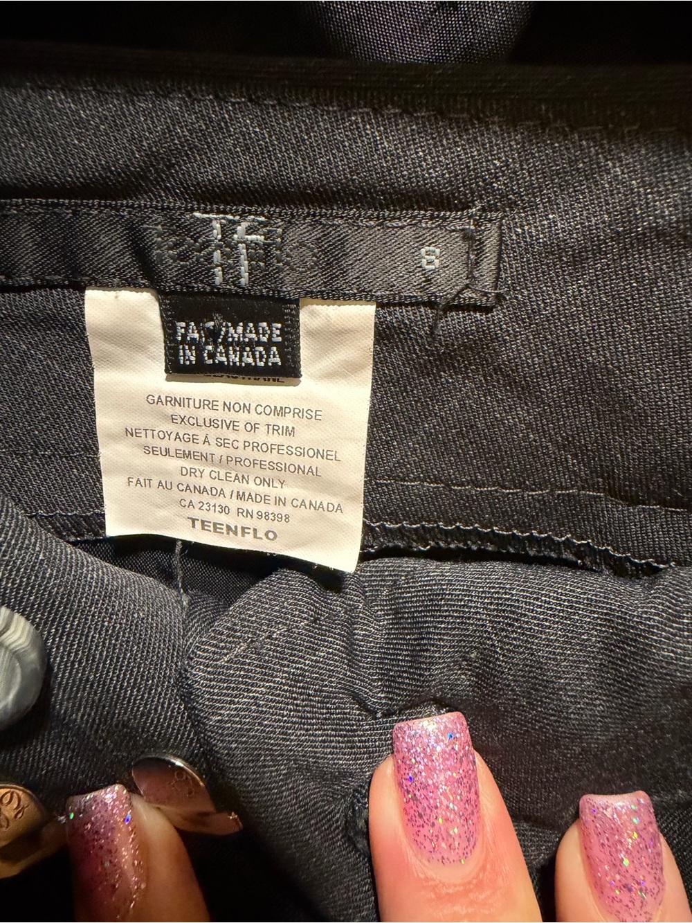 Classic Womens Dark Gray Two-Piece Suit Blazer & Pants - Picture 3 of 6